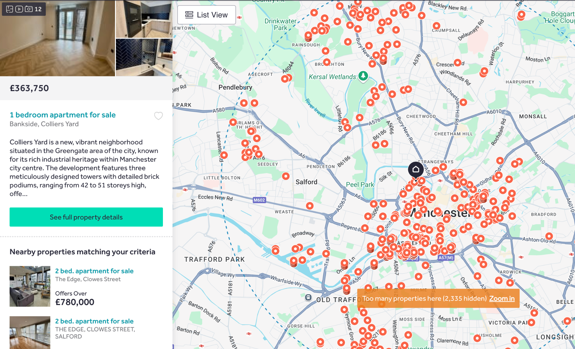 Traditional Property Portal View
